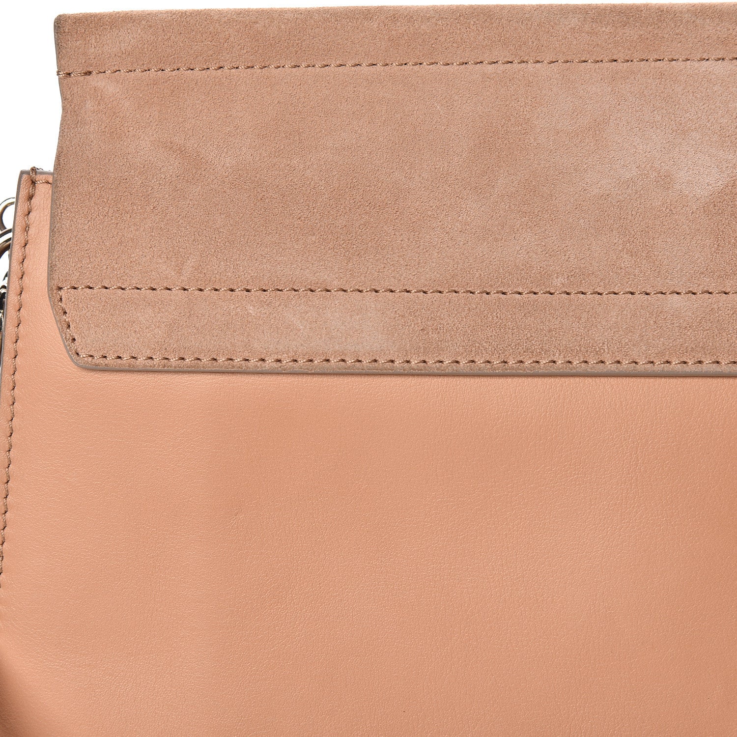 Chloe Calfskin Suede Medium Faye Shoulder Bag Blushy Pink 11 of 14