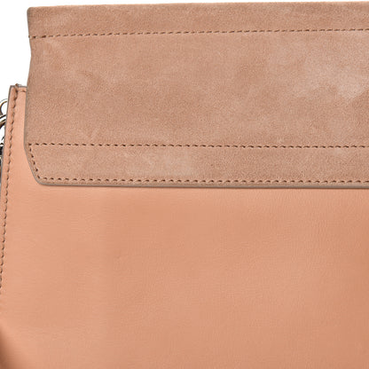 Chloe Calfskin Suede Medium Faye Shoulder Bag Blushy Pink 11 of 14