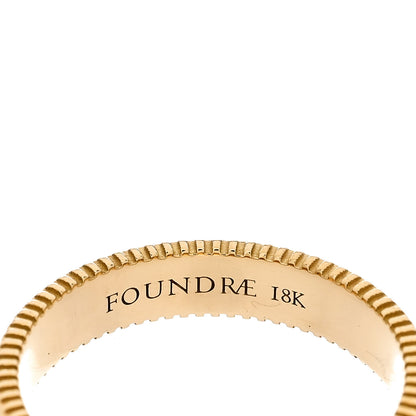 Foundrae 18K Yellow Gold Cor Ad Cor Edge Ring 53 6.5 4 of 7