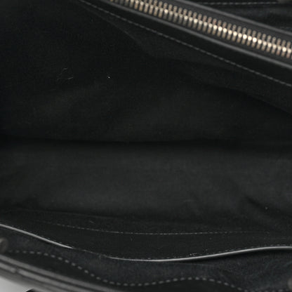 Saint Laurent Calfskin Y Quilted Monogram Large Loulou Shopper Black 6 of 10