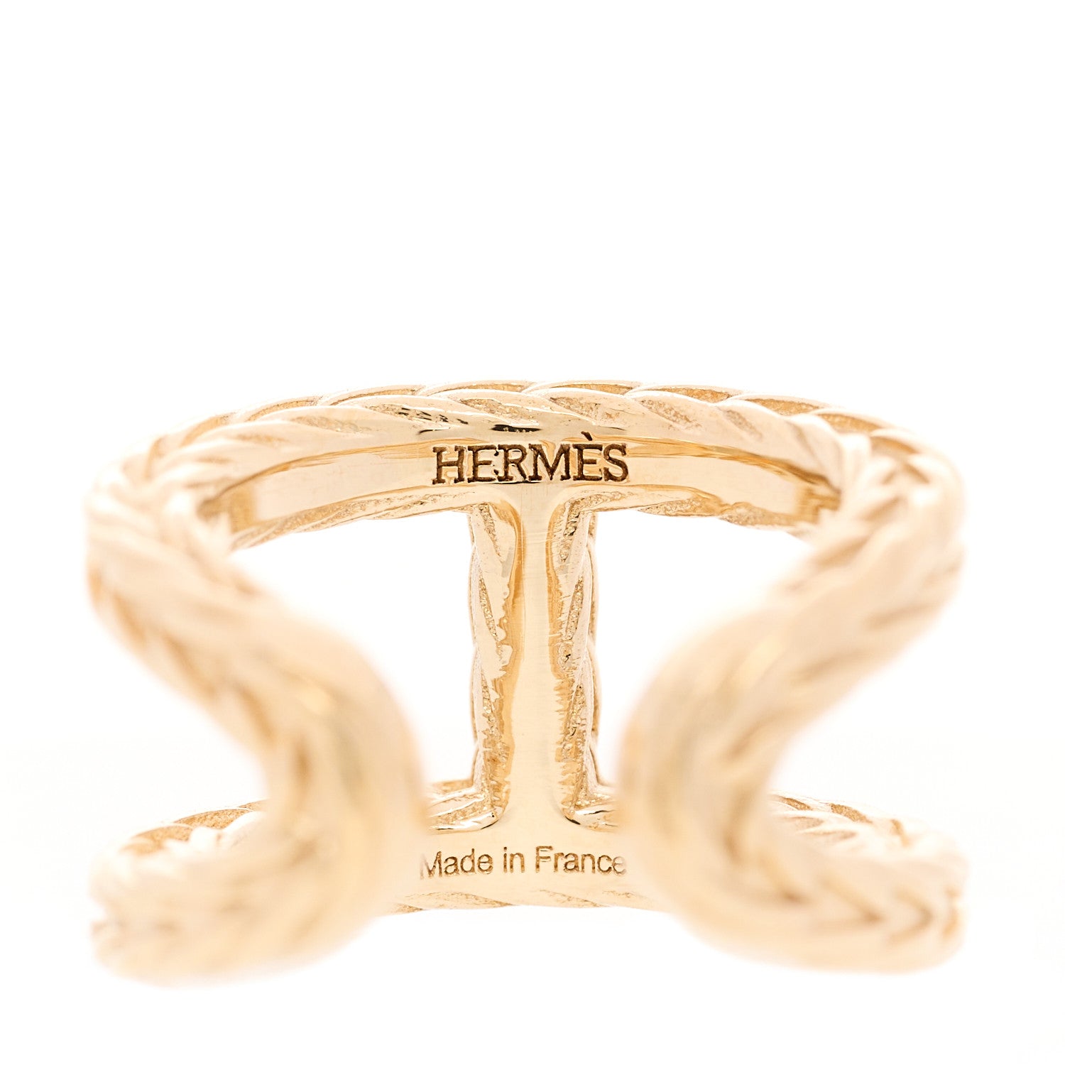 Hermes 18K Yellow Gold Chaine d'ancre Danae Single Ear Cuff Earring 4 of 6