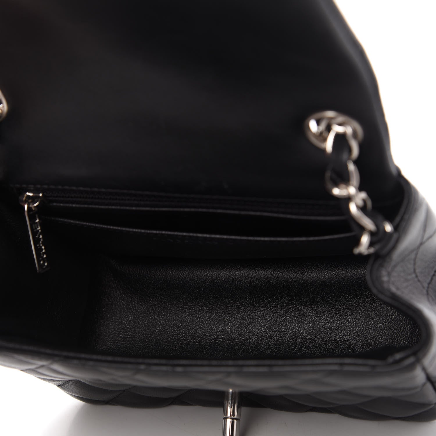 Chanel Lambskin Quilted Mini Square Flap Black 5 of 11