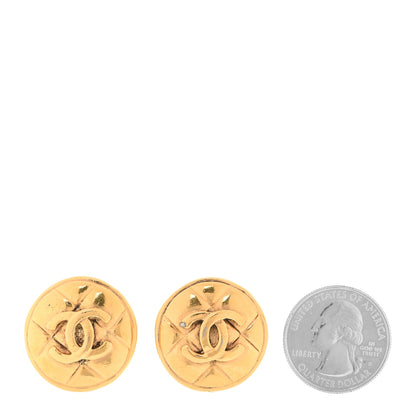 Chanel CC Clip On Earrings Gold 2 of 4