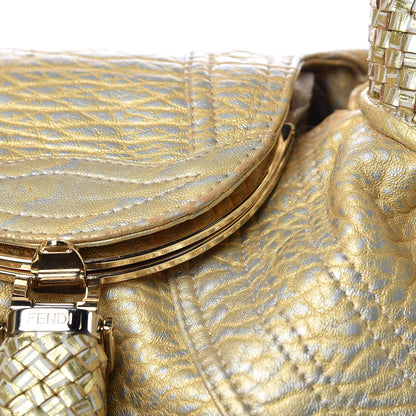 Fendi Nappa Nuvolata Bimetal Spy Oro Argento 13 of 13