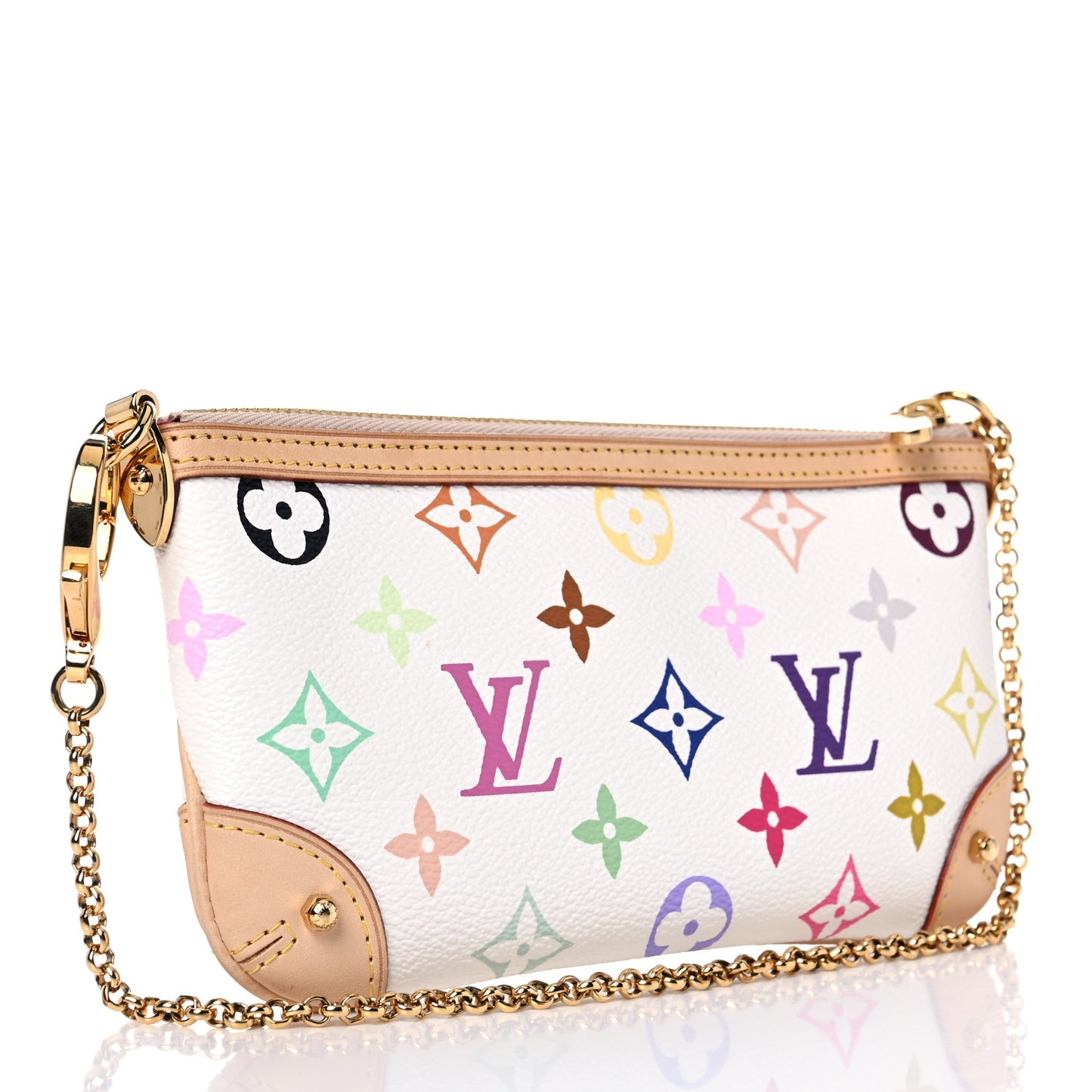 Monogram Multicolor Pochette Milla MM White
