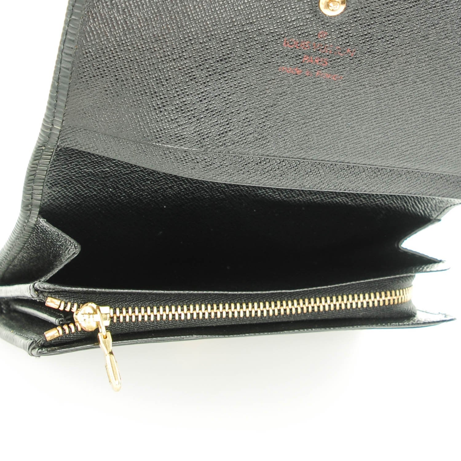 Louis Vuitton Epi Porte-Monnaie Billets Tresor Wallet Black 6 of 7