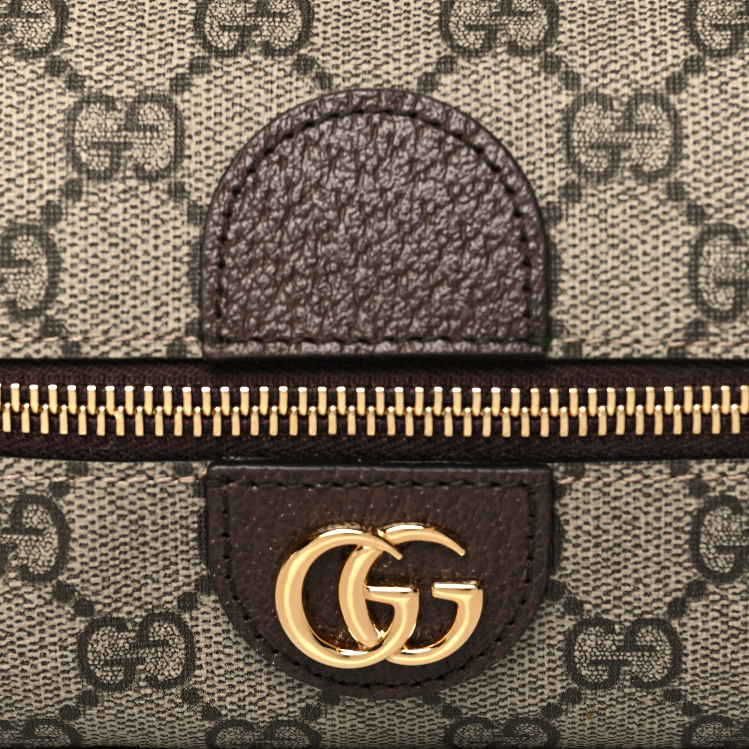 Gucci Soft GG Supreme Monogram Calfskin Medium Ophidia Cosmetic Case Beige Ebony New Acero 8 of 13