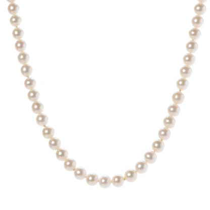 Tiffany Sterling Silver Ziegfeld 6mm Pearl necklace 1 of 7