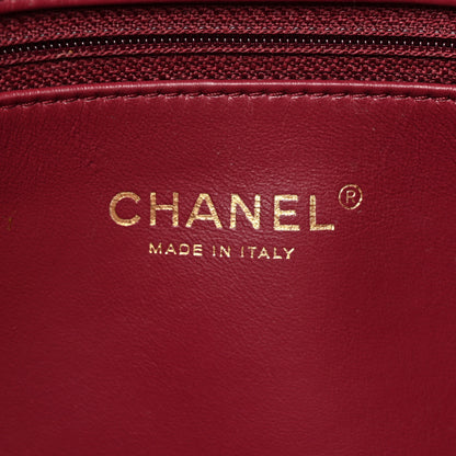Chanel Caviar Quilted Shopping Tote Dark Burgundy 8 of 18