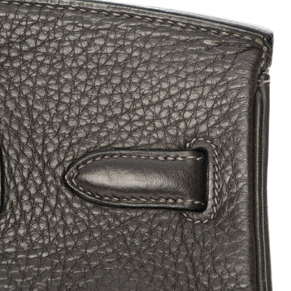 Hermes Taurillon Clemence Birkin 30 Graphite 11 of 28