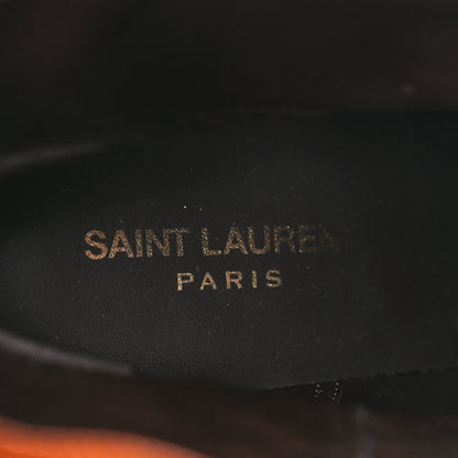 Saint Laurent Calfskin Kate Western Boots 40 New Papaya 8 of 9
