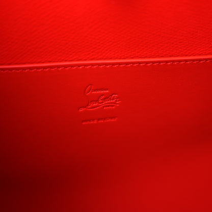 Christian Louboutin Patent Birdy Snakeskin Embossed Spiked Small Cabarock Shopper Tote Leche 6 of 11