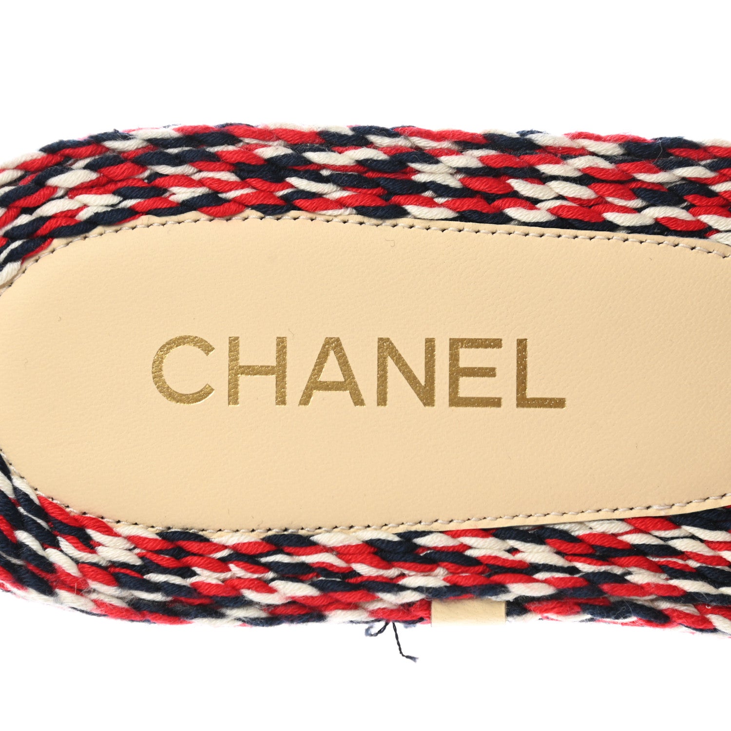 Chanel Braided Cord CC Mules 38 Red 7 of 9