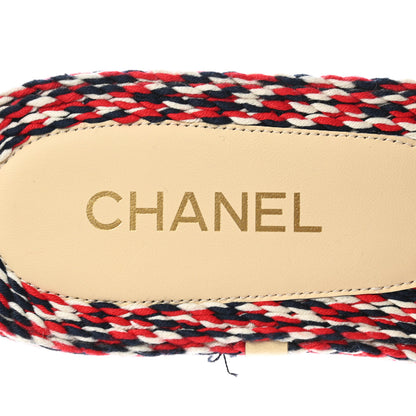 Chanel Braided Cord CC Mules 38 Red 7 of 9