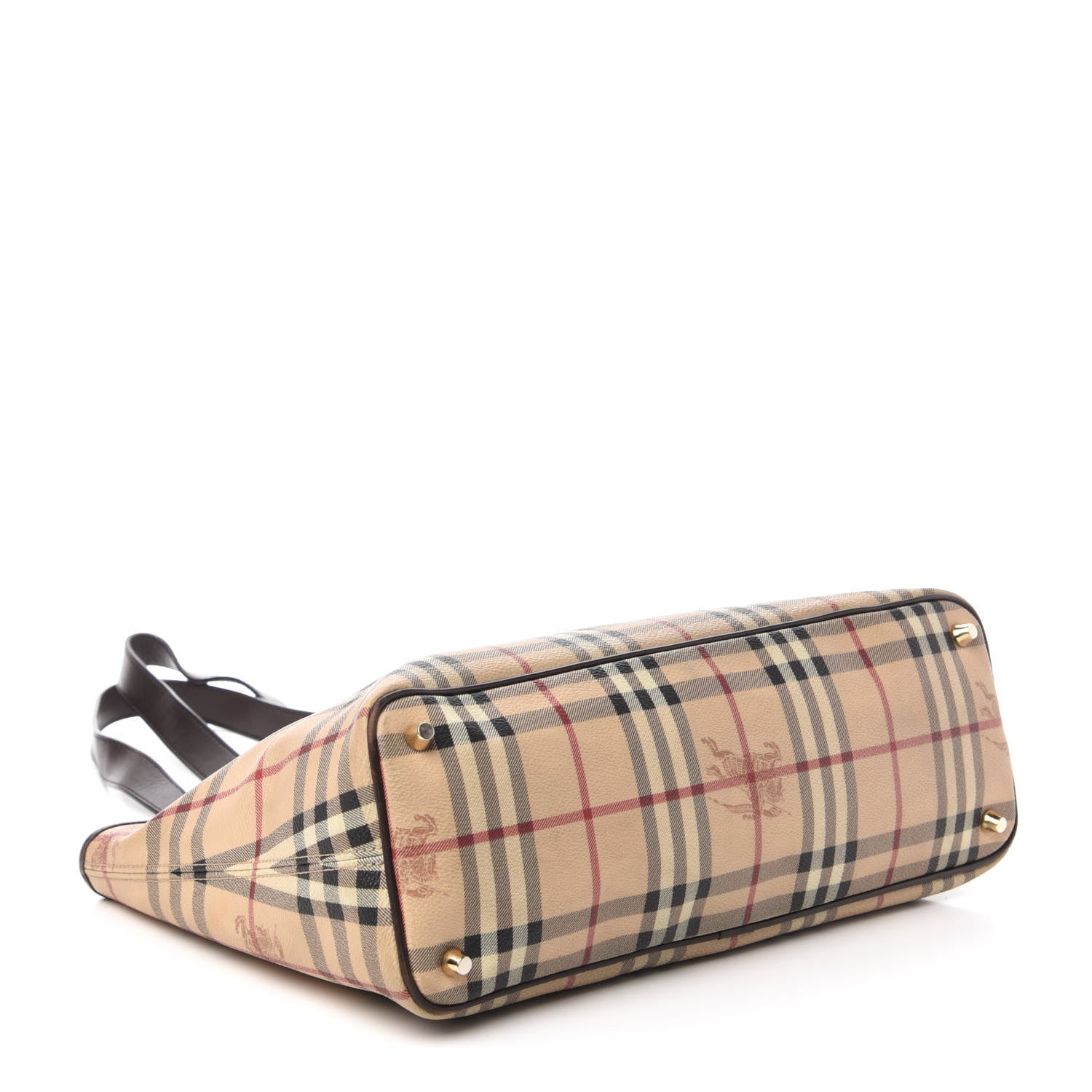 Burberry Haymarket Check Medium Regent Tote Chocolate 4 of 9