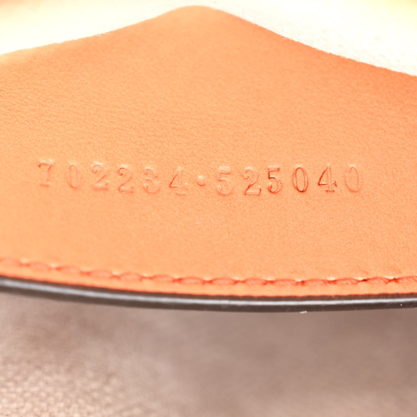 Calfskin GG Matelasse Shoulder Bag Spring Orange Natural