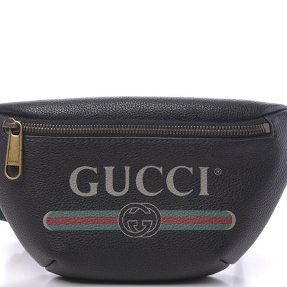 Gucci Grained Calfskin Small Logo Belt Bag Black 10 of 11