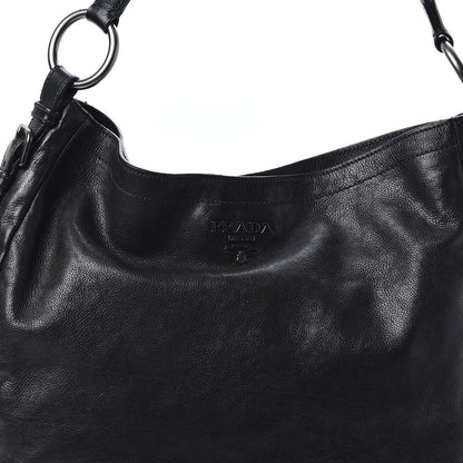 Prada Soft Calf Hobo Black 13 of 13