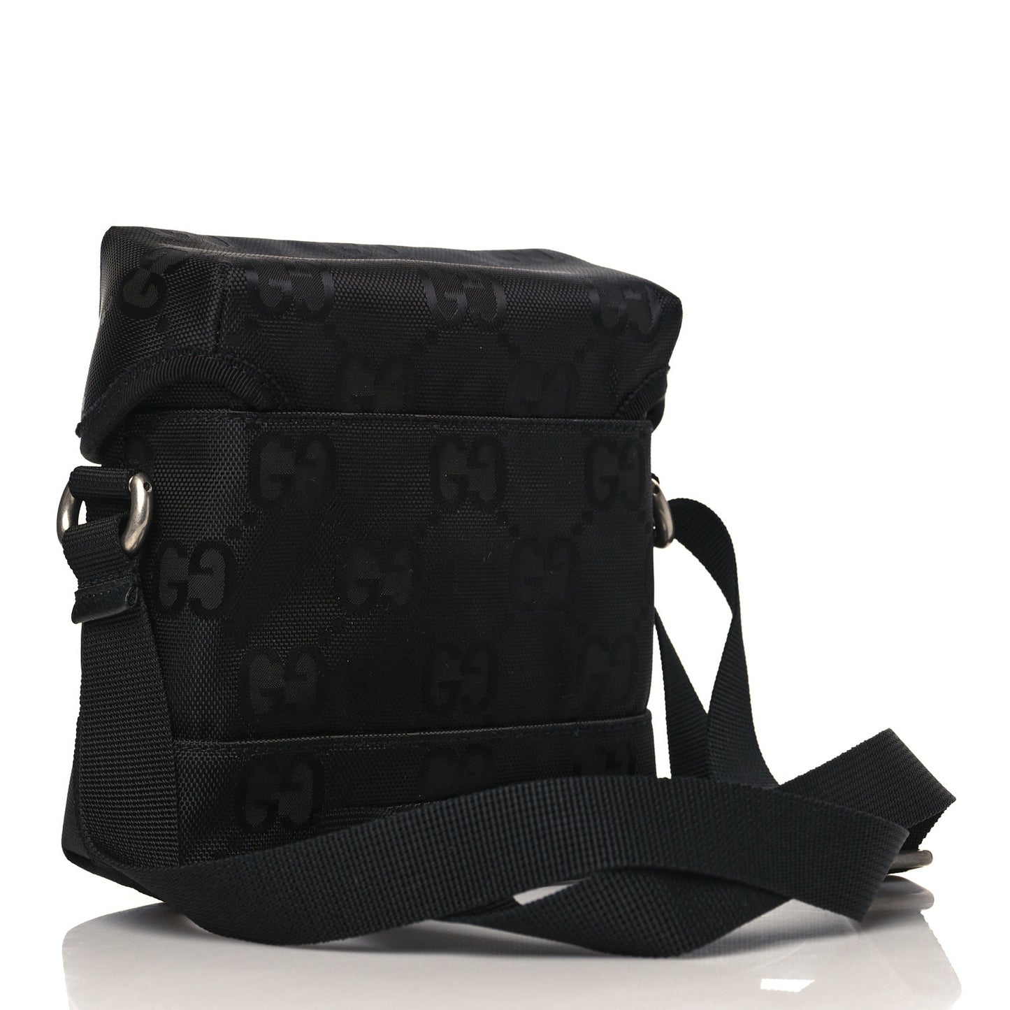 Econyl Nylon Monogram Off The Grid Messenger Bag Black