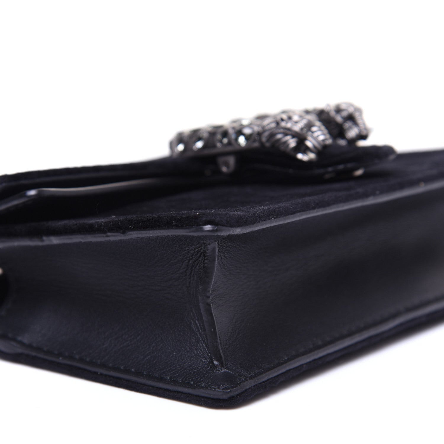 Gucci Velvet Super Mini Dionysus Shoulder Bag Black 6 of 12