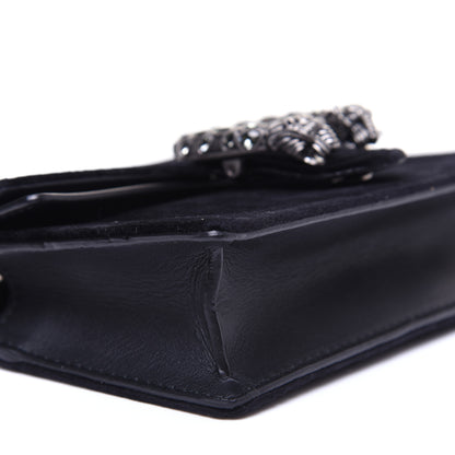 Gucci Velvet Super Mini Dionysus Shoulder Bag Black 6 of 12