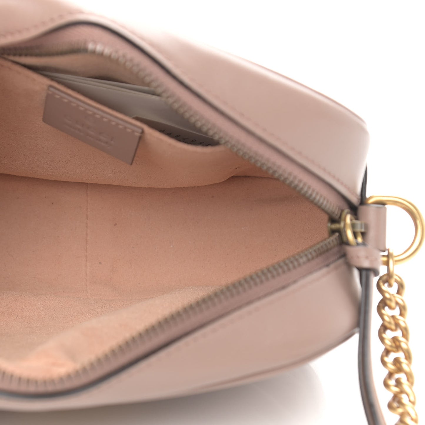 Calfskin Matelasse Mini GG Marmont Chain Shoulder Bag Porcelain Rose