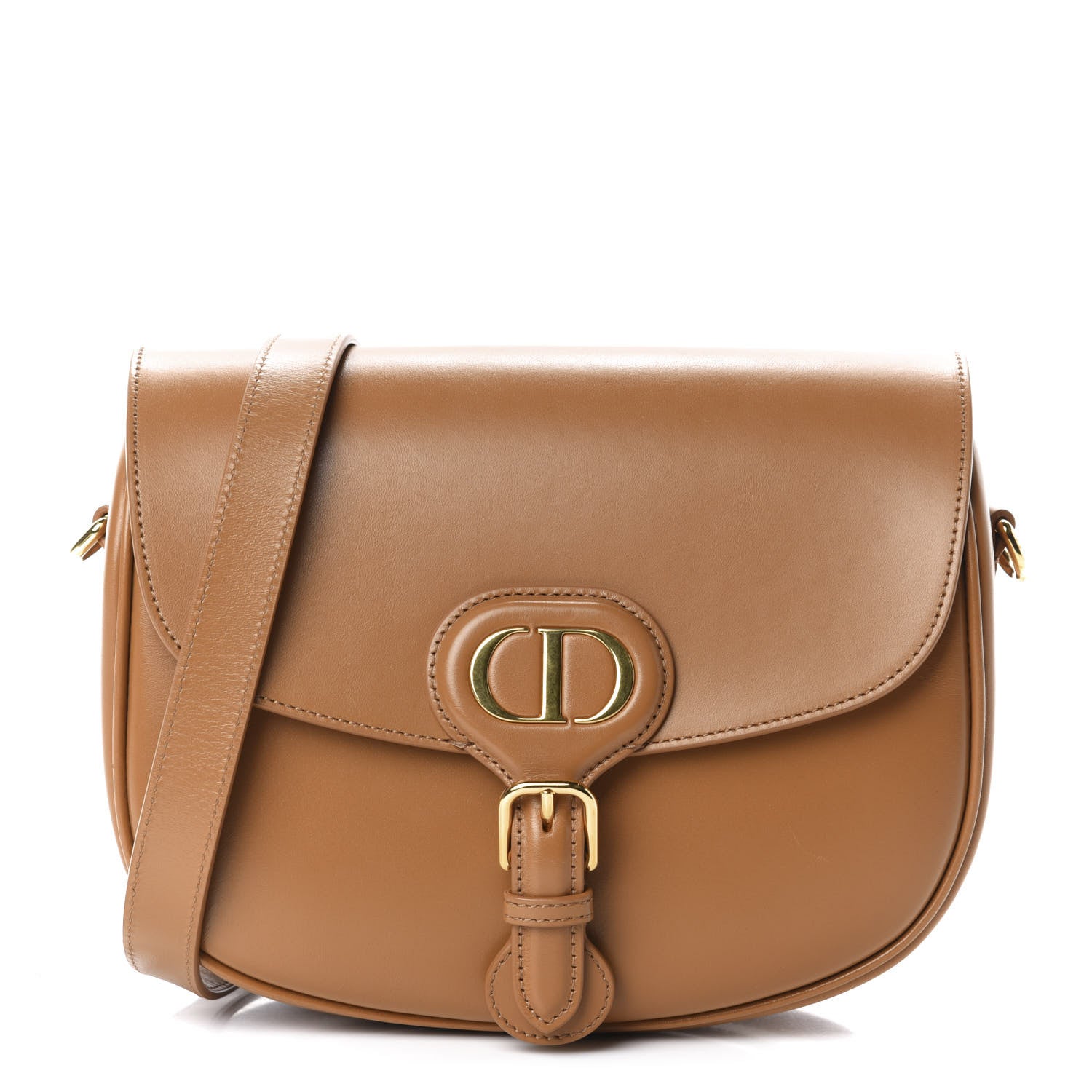 Christian Dior Box Calfskin Medium Bobby Flap Camel 1 of 10