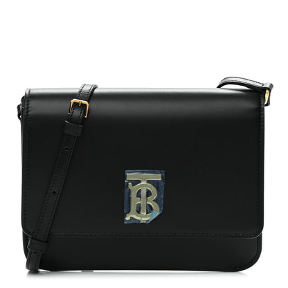 Burberry Calfskin Mini TB Bag Black 1 of 9