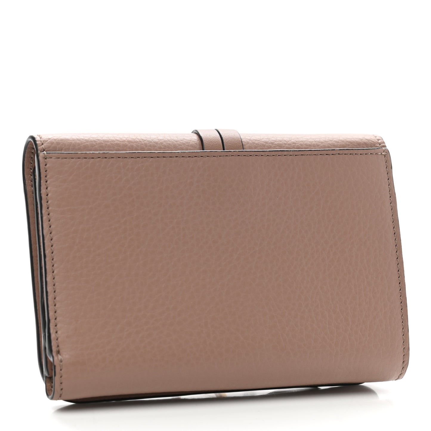 Calfskin Alphabet Compact Wallet