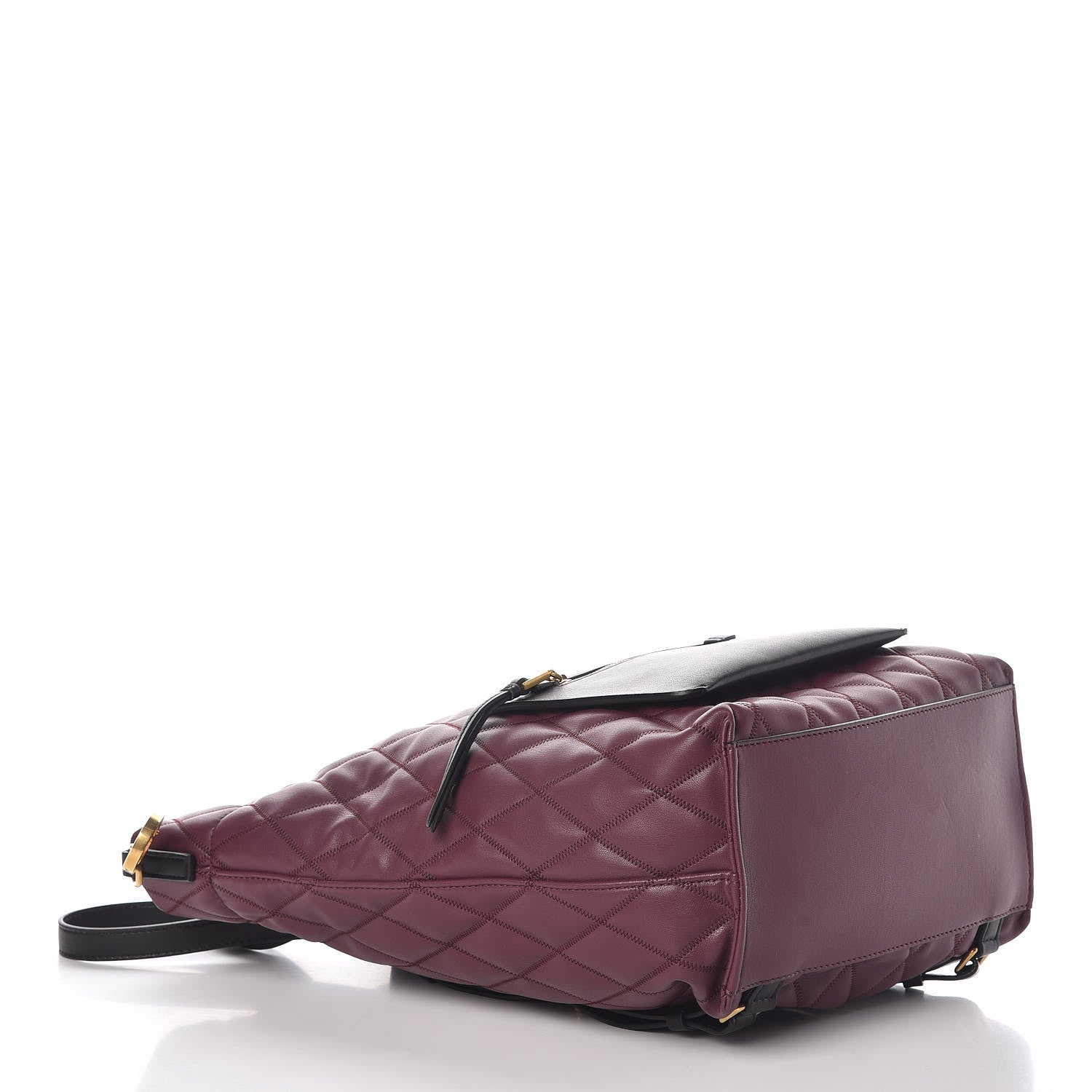 Givenchy Rubberized Canvas Quilted Duo Backpack Aubergine 4 of 10