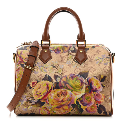 Louis Vuitton Metallic Monogram LV Garden Speedy Bandouliere 25 Gold 1 of 11