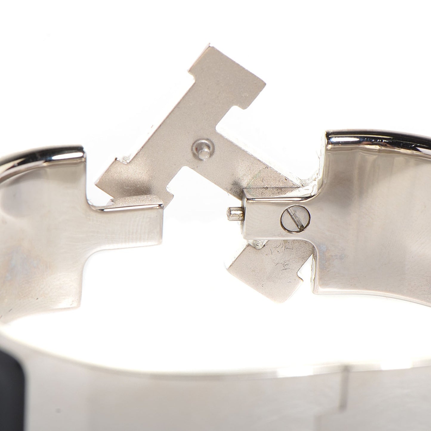 Enamel Wide Clic Clac H Bracelet GM Black