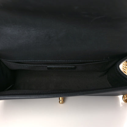 Chanel Calfskin Medium Boy Logo Top Handle Flap Black 5 of 10