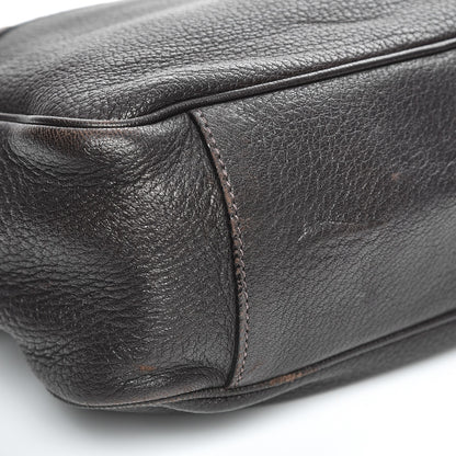 Prada Cervo Deerskin Crossbody Dark Brown 11 of 15