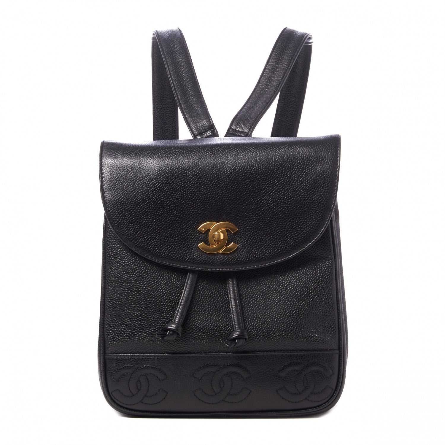 Chanel Caviar CC Backpack Black 1 of 9