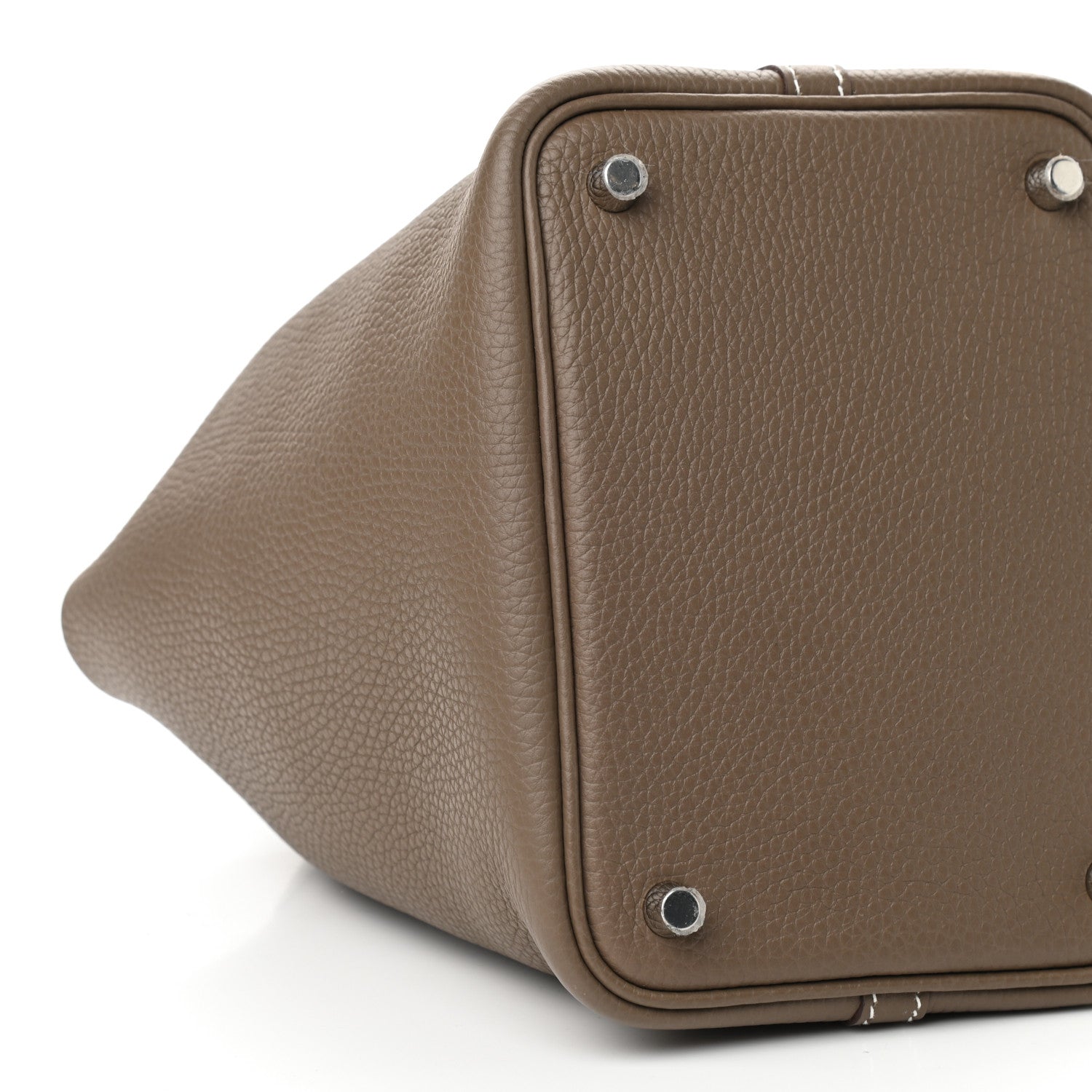 Hermes Taurillon Clemence Picotin Lock 18 PM Etoupe 7 of 8