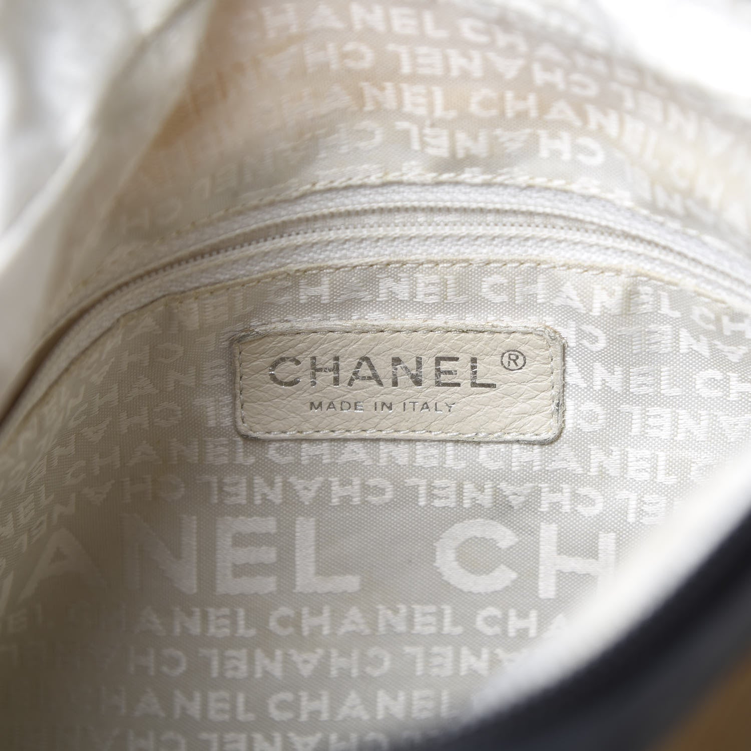 Chanel Canvas Sport Drawstring Hobo Navy Off White 5 of 16