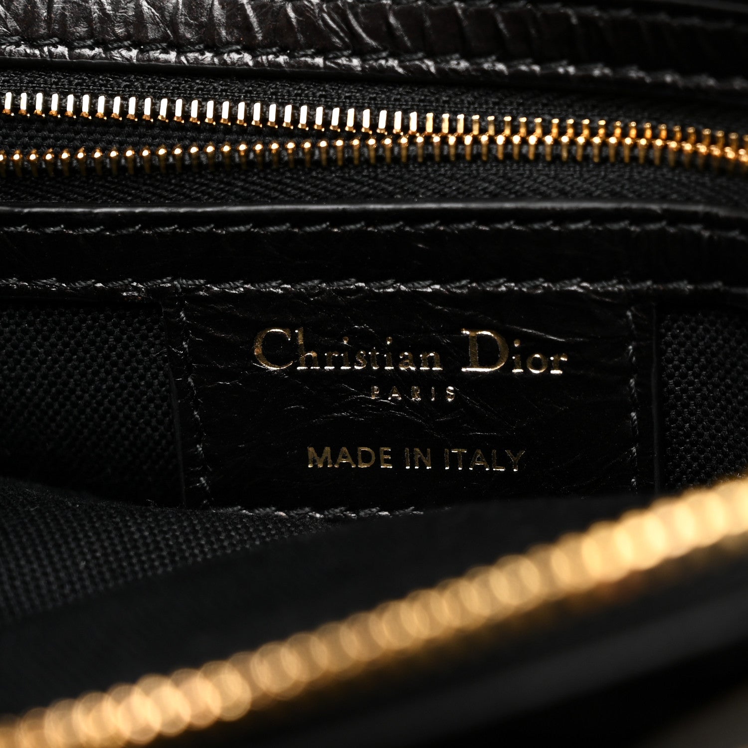 Christian Dior Crinkled Calfskin Small Grand Tour Bowling Bag