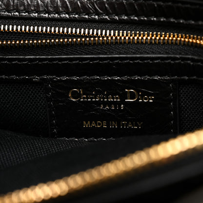 Christian Dior Crinkled Calfskin Small Grand Tour Bowling Bag Black 8 of 12