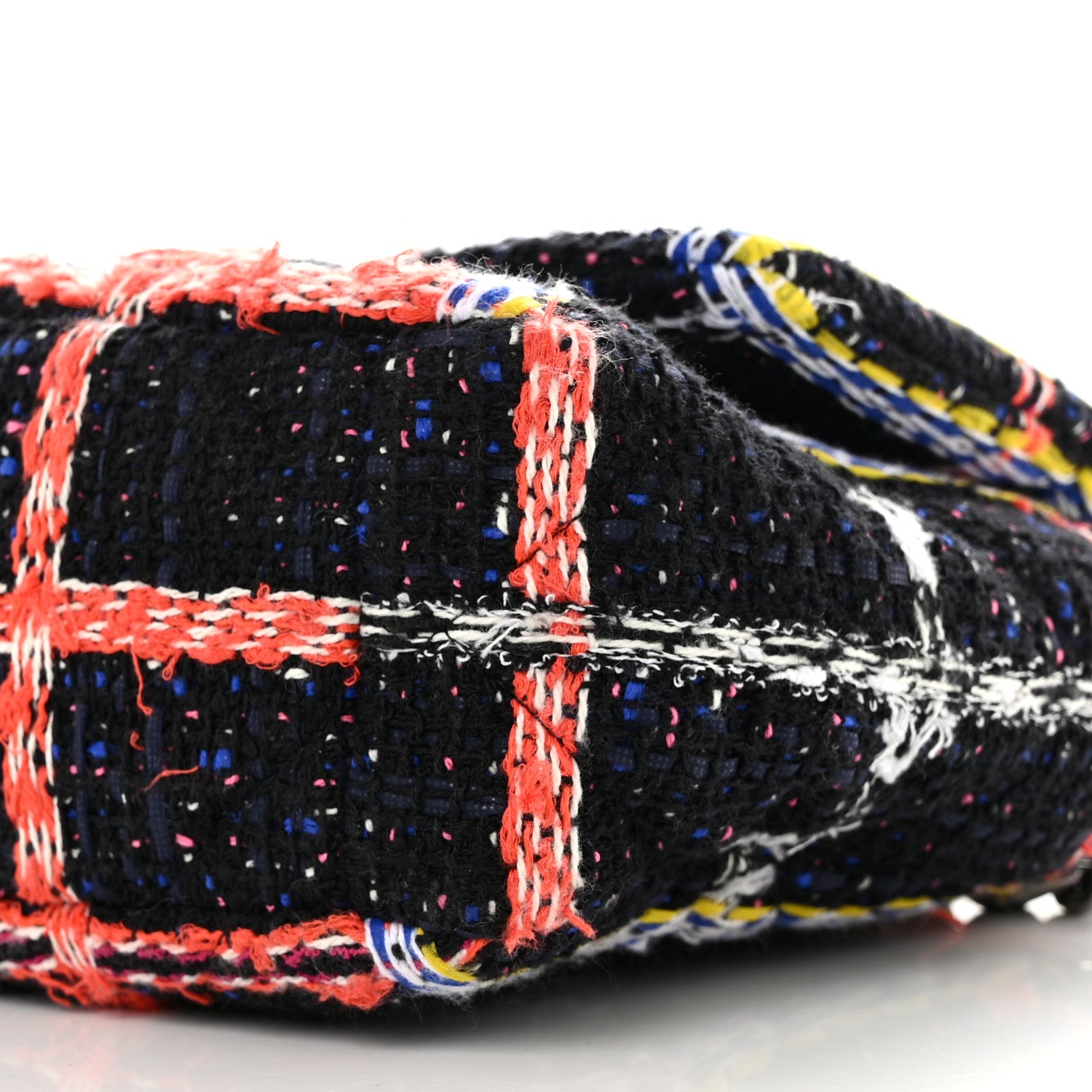 Chanel Tweed Quilted Medium Chanel 19 Flap Black Multicolor 10 of 10