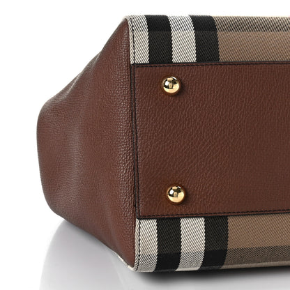 Burberry House Check Small Canterbury Tote Berry Pink 4 of 8