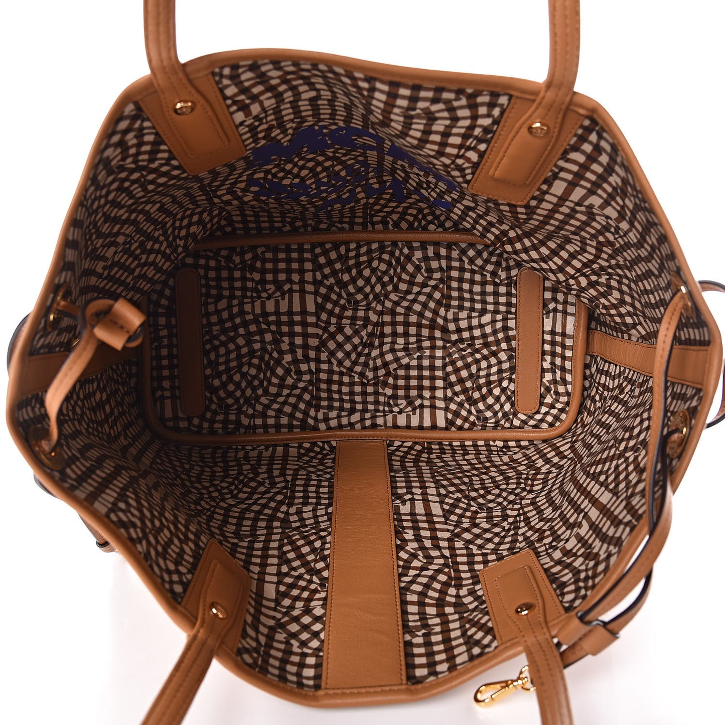 Visetos Medium Liz Reversible Shopper Tote Cognac