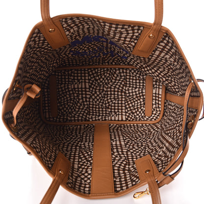 MCM Visetos Medium Liz Reversible Shopper Tote Cognac 8 of 15