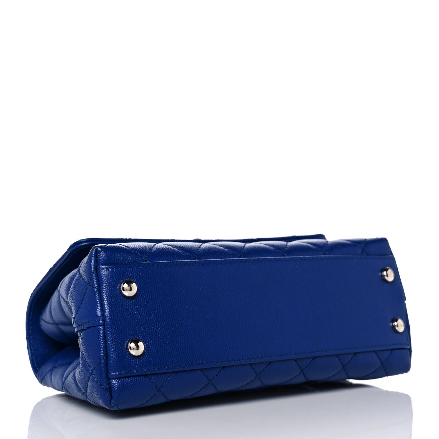 Chanel Caviar Quilted Mini Coco Handle Flap Blue 4 of 14