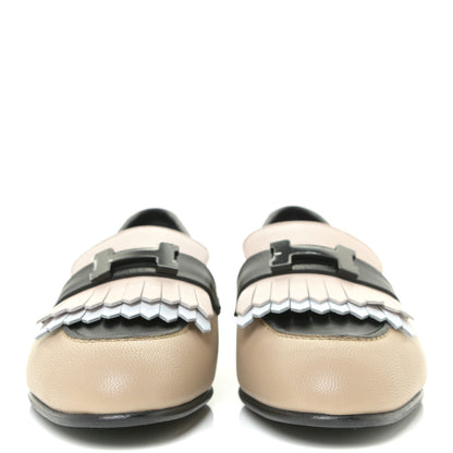Hermes Goatskin Womens Royal Loafers 36.5 Multicolor 2 of 13