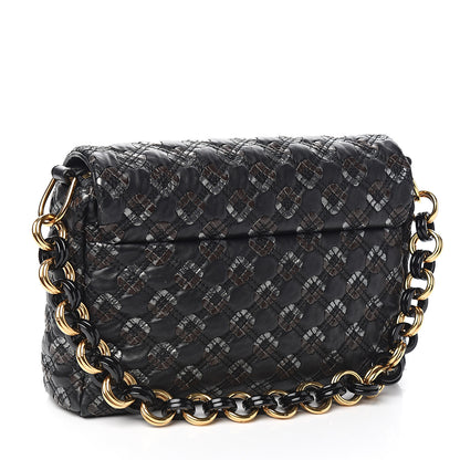 Marc Jacobs Calfskin Quilted Robert Jennifer Shoulder Bag Black Multicolor 2 of 9