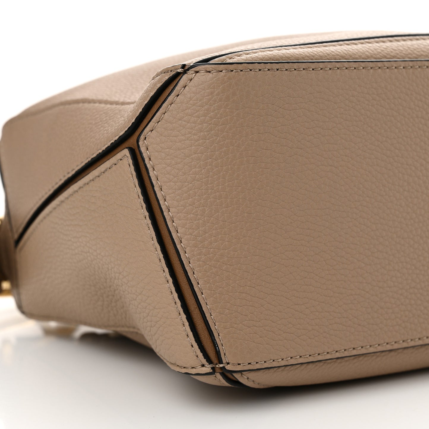Grained Calfskin Small Puzzle Bag Sand Mink