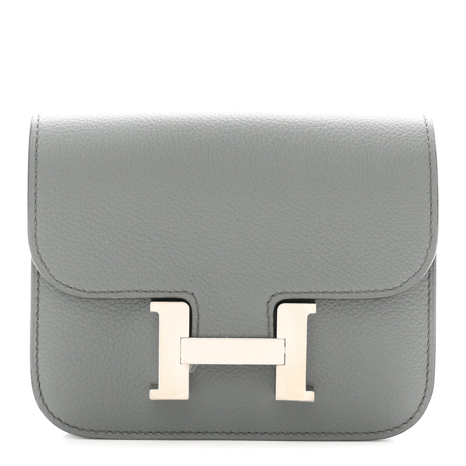Hermes Evercolor Constance Slim Wallet Vert Amande 1 of 9