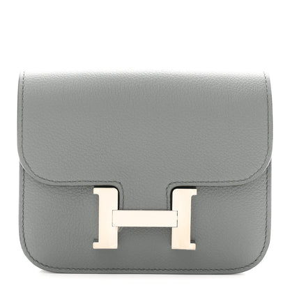 Hermes Evercolor Constance Slim Wallet Vert Amande 1 of 9