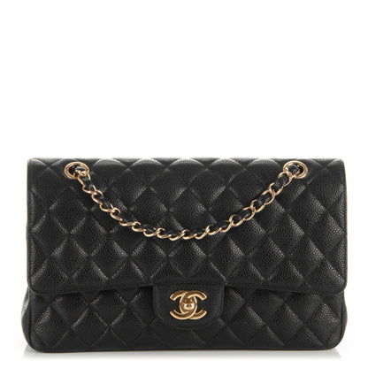 Chanel Caviar Quilted Medium Double Flap Black 1 of 8